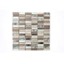 Mosaik Rectangle krystal/natursten beige mix 29,8 x 30,4 cm