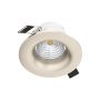 Eglo LED indbygningsspot Saliceto nikkel 6 W Ø8,8 cm