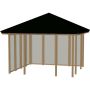 Plus pavillon model 2 med tagdug