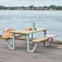Plus bord/bænkesæt Wega 177x161x73/45 cm trykimp.