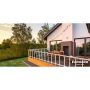 Palmako facadehegn Siri hvid 554x890 mm m/glas