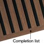 Afslutningsliste til akustikpanel Unika røget eg 22x25x3000 mm 2 stk