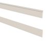 Lundbergs gulvsokkel Herrgård hvid 240x10x1,6 cm