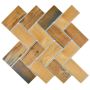 Mosaik Herringbone Wood Dark 30,6 x 30,6 cm