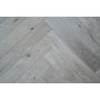 Trægulvsspecialisten gulvprøve sildeben solid oak brushed 500 mm