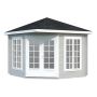 Palmako pavillon Melanie ubehandlet 7 m²