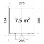 Palmako redskabsrum Dan 7,5 m²