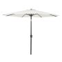 Outfit parasol m. tilt og krank hvid Ø3m