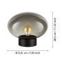 Eglo Madonnina bordlampe H270 sort/grå