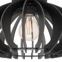 Eglo Cossano 3 loftlampe E27 Ø38cm sort/træ