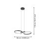 Eglo pendel Serpins sort 66 cm 