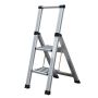 Ladder trappestige 2 trin aluminium 
