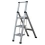 Ladder trappestige 3 trin aluminium 