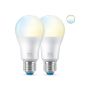 Wiz LED-pære Whites mat A60 E27 8 W 2-pak