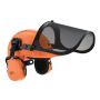 Oregon sikkerhedshjelm Protect m/høreværn orange