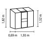 Vitavia vægdrivhus Ida 1,3 m² alu 4 mm poly 