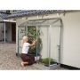 Vitavia vægdrivhus Ida alu 3 mm delt glas 1,3 m² inkl. sokkel