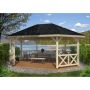 Palmako pavillon Betty ubehandlet 25 m²