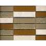 Mosaik glas/natursten beige mix 32,2 x 30,4 cm