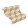 Rasch tapet træ 3D brun/beige