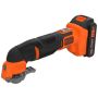 Black & Decker akku multiværktøj BDCOS18D1K-QW 18V inkl. batteri, lader, kuffert og tilbehør  