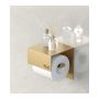 Nortiq toiletrulleholder T&B 1 børstet guld