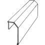 Primo rørskjul yderdel hvid 3000x65x30 mm