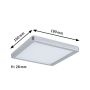 Paulmann Atria LED plafond L19xB19cm 11.2W 3000K