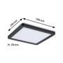 Paulmann Atria 19 LED plafond Ø19cm 11.2W 3000K sort