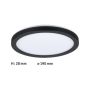 Paulmann Atria 19 LED plafond Ø19cm 11.2W 4000K sort