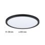 Paulmann Atria 29 LED plafond Ø29,3cm 16W 4000K sort