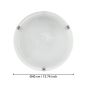 Eglo Salome plafond Ø400 2L krom E27