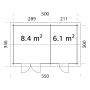 Palmako redskabsrum Jari 14,5 m²