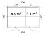 Palmako redskabsrum Jari 14,5 m²