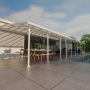 Palram Canopia terrasseoverdækning Feria hvid 55 m²