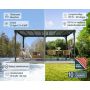 Palram Canopia havepavillon Milano 4300 grå 13,2 m²