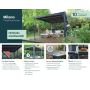 Palram Canopia havepavillon Milano 4300 grå 13,2 m²