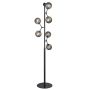 Halo Design gulvlampe Atom 6L røg/sort Ø37cm H155cm