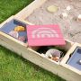 Muddy Buddy sandkasse Beach Rebel natur/rosa 135x125 cm