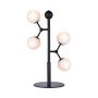 Halo Design Atom bordlampe 6L opal/sort Ø22cm H52cm