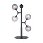 Halo Design Atom bordlampe 6L røg/sort Ø22cm H52cm G9