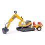 Falk gravemaskine Super Bygger m/trailer 