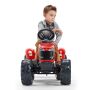 FALK Massey Ferguson traktor til børn rød inkl. vogn
