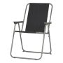 Campingstol sort 57x47x84 cm