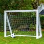 Homegoal fodboldmål Pro Mini hvid træ 150x120 cm