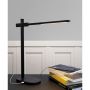 Halo Design LED bordlampe med USB Office Adjust sort/alu 10 W 44 cm 