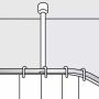 Diaqua loftstøtte hvid 60 cm Ø 22 mm