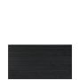 Plus profilhegn Plank sort 174x91 cm inkl. topafslutning