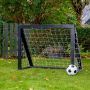 Homegoal fodboldmål Pro Micro sort træ 125x100 cm