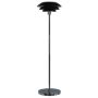 Dyberg Larsen DL31 gulvlampe E27 krom/sort metal 133 cm